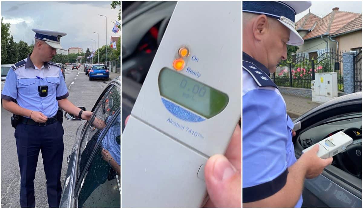 zeci de șoferi testați pentru alcool și droguri în alba.