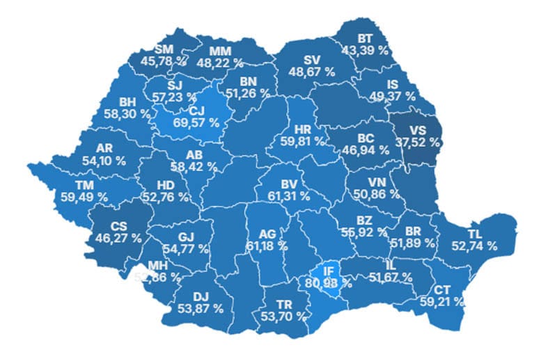 alegeri prezidențiale 2025: stop vot. prezență națională de peste 64%.