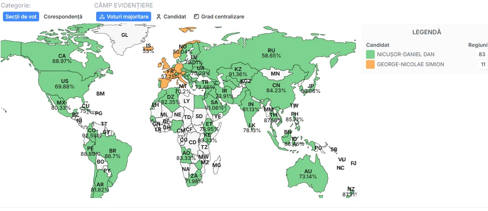 rezultatele din diaspora. europa de vest a votat masiv cu