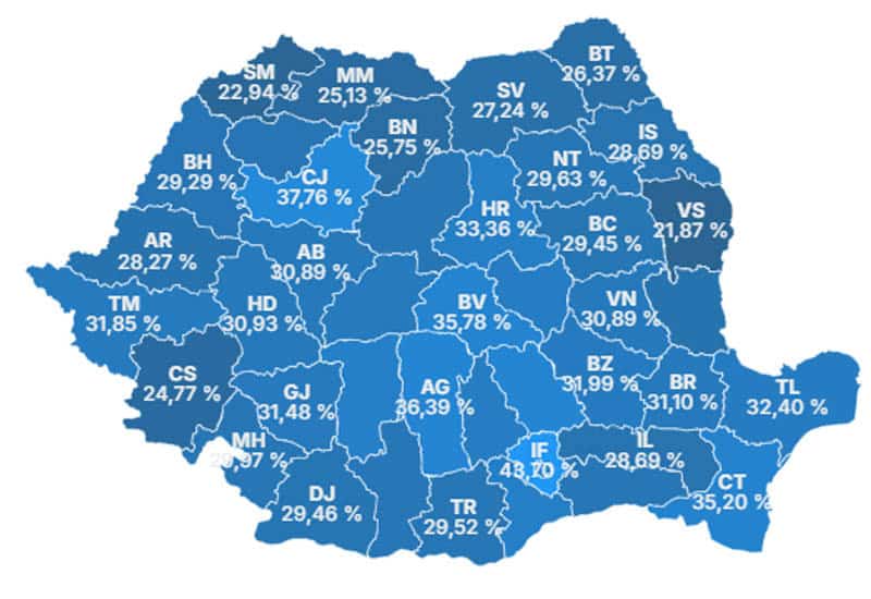 județul botoșani, prezența scăzută la vot în turul al doilea