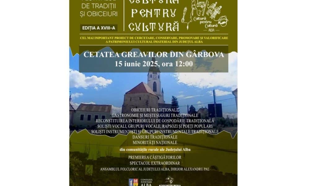 15 iunie: festivalul concurs „cultură pentru cultură” 2025 începe. prima etapă,