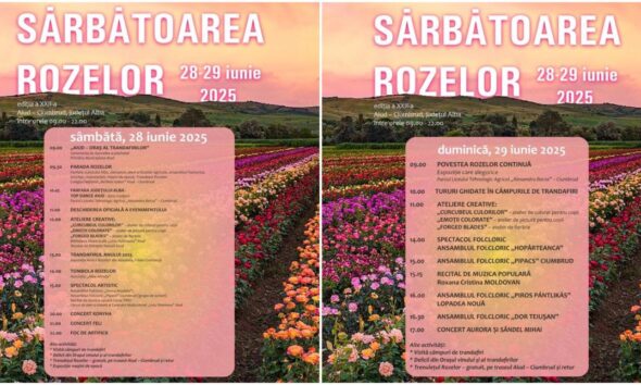 28 29 iunie: „sărbătoarea rozelor”, spectacol de culoare, tradiție și voie