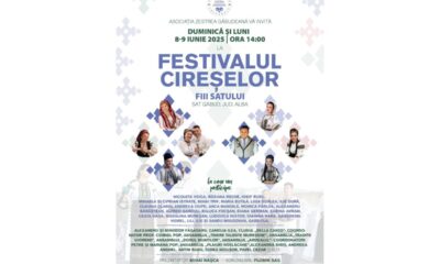 8 9 iunie: festivalul cireșelor – fiii satului, la găbud. cireșe