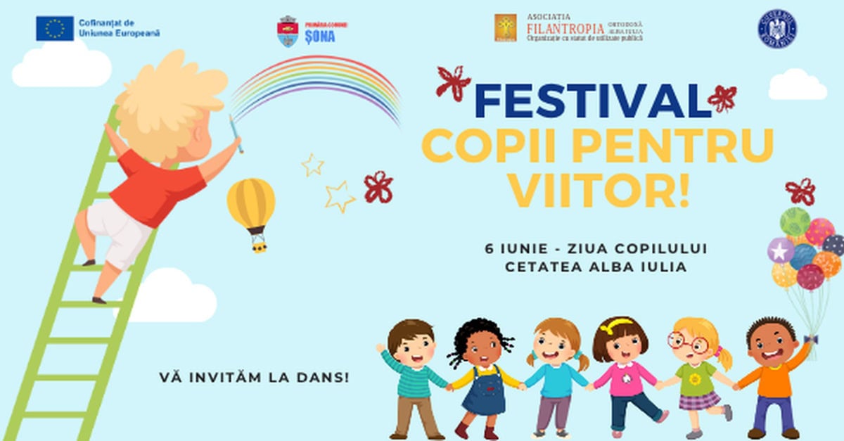 vineri: festivalul „copii pentru viitor”, la alba iulia. flashmob cu