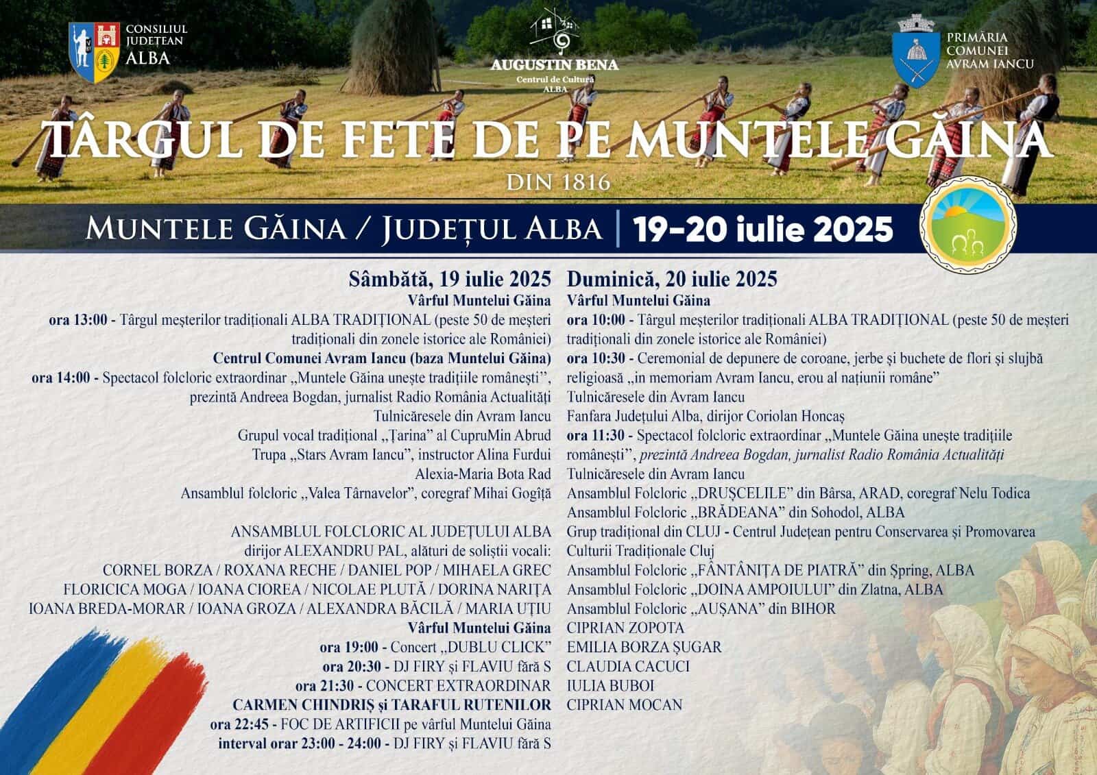 19 20 iulie: târgul de fete de pe muntele găina –