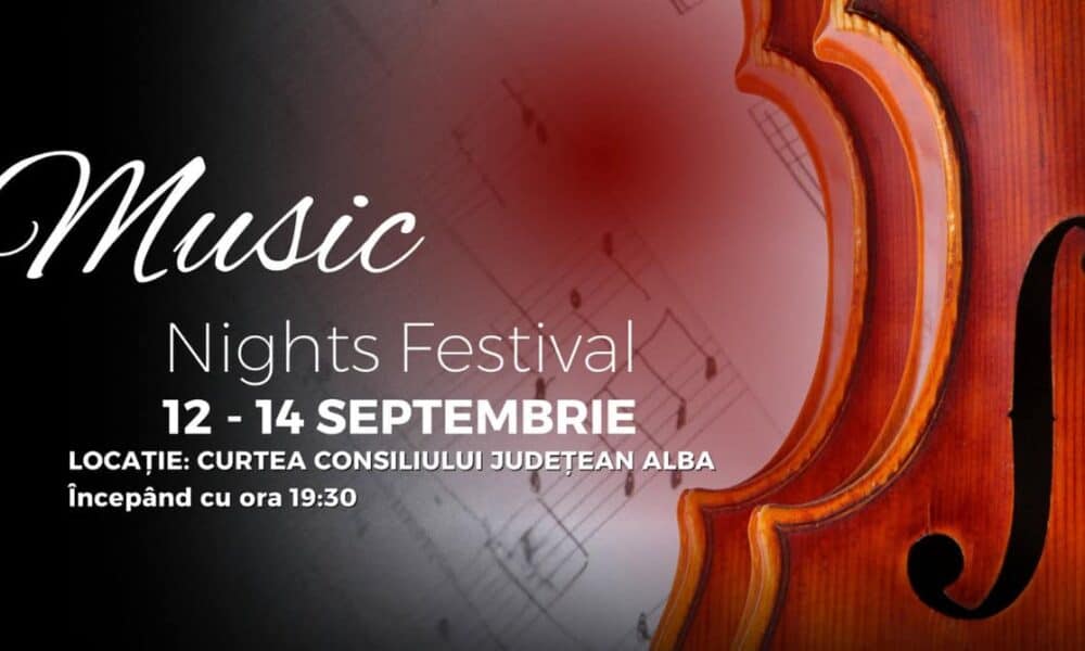 12 14 septembrie: „music nights festival”. trei seri magice de muzică