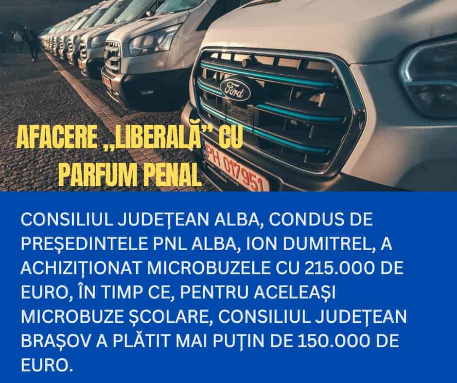 comunicat psd alba: afacere „liberală” cu parfum penal – microbuze