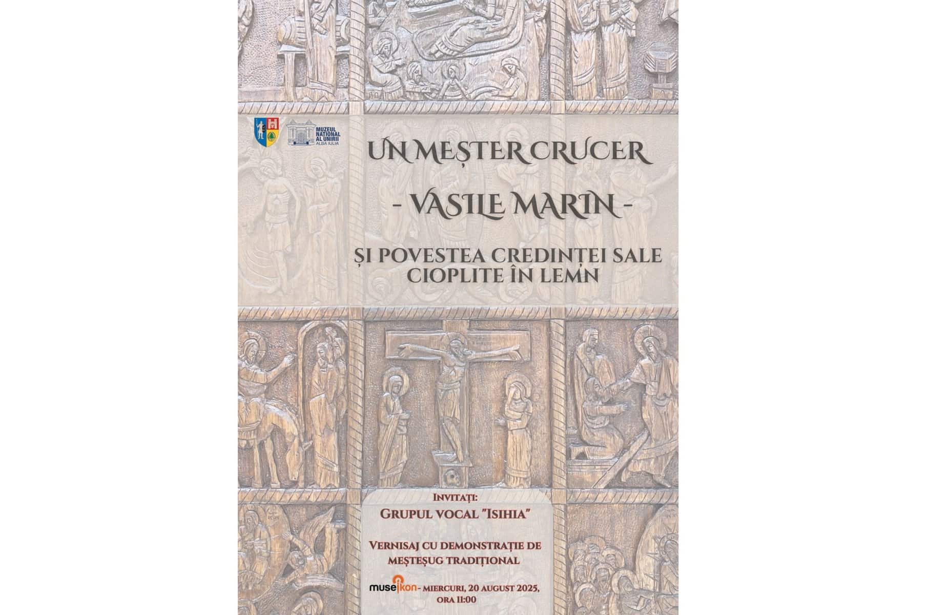 miercuri: vernisajul expoziției „un meșter crucer – vasile marin –