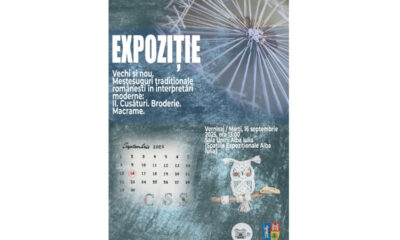 16 septembrie: expoziția „vechi și nou. meșteșuguri tradiționale românești în