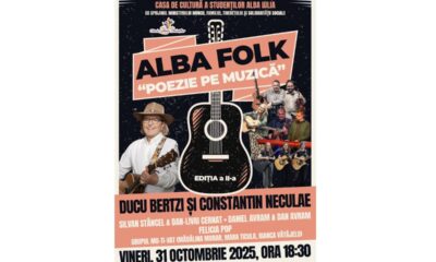 31 octombrie: alba folk – „poezie pe muzică”, ediția a