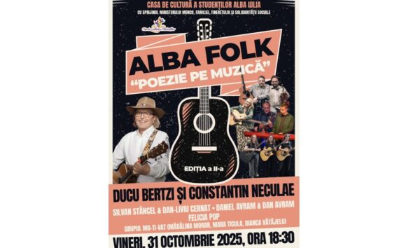 31 octombrie: alba folk – „poezie pe muzică”, ediția a