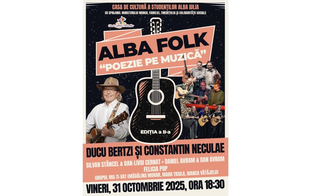 31 octombrie: alba folk – „poezie pe muzică”, ediția a