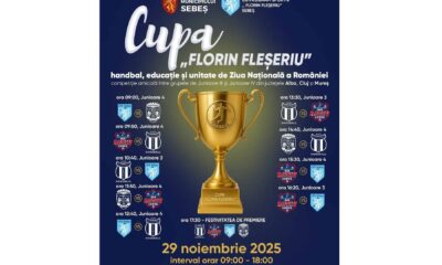 29 noiembrie: prima ediție a campionatului de handbal „florin fleșeriu”