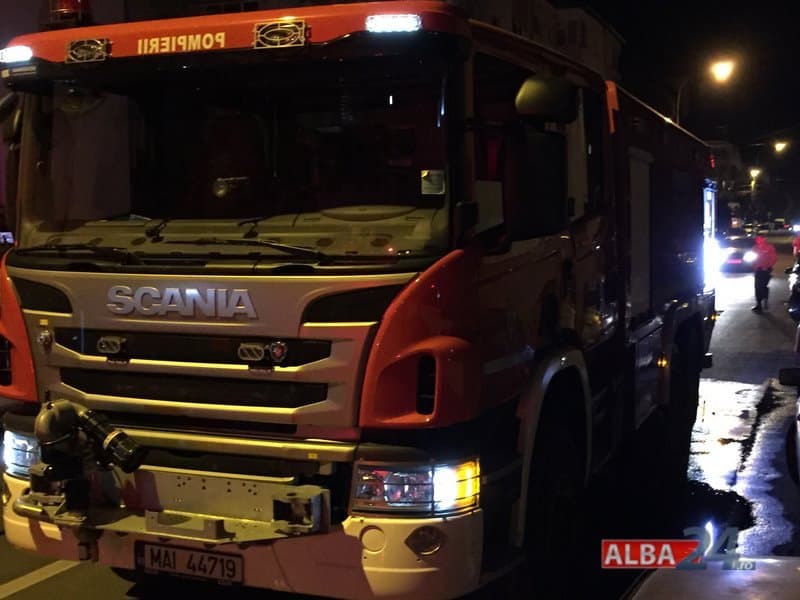 incendiu pe autostrada a1 sibiu – sebeș, în zona ocna