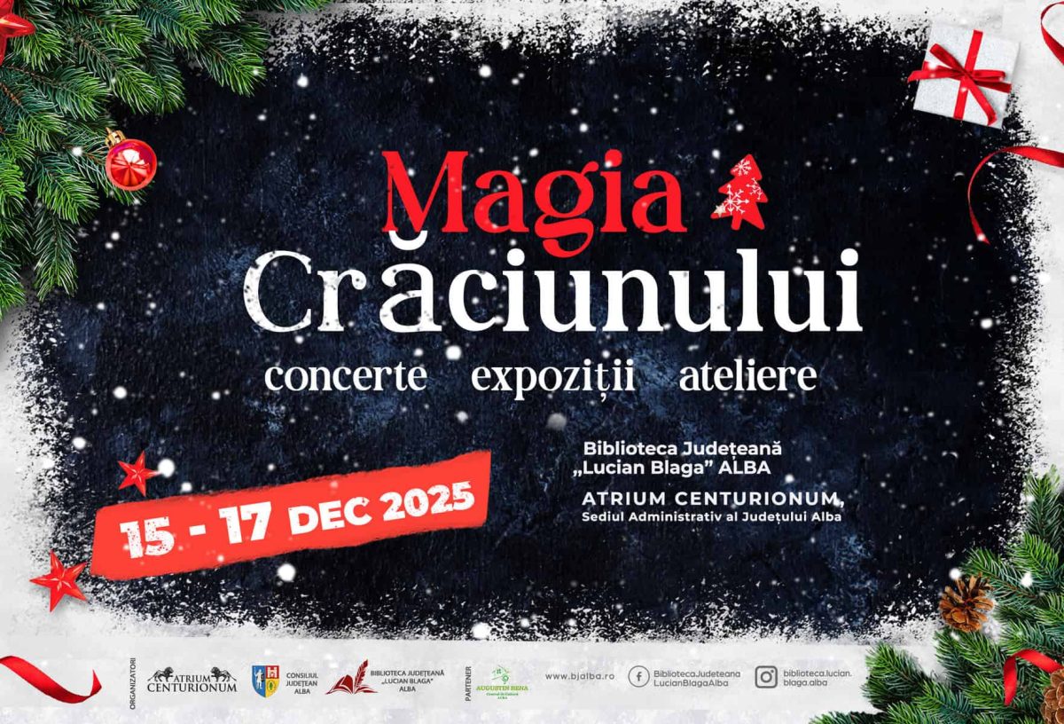 15 17 decembrie: „magia crăciunului” cu expoziții, ateliere și concerte de