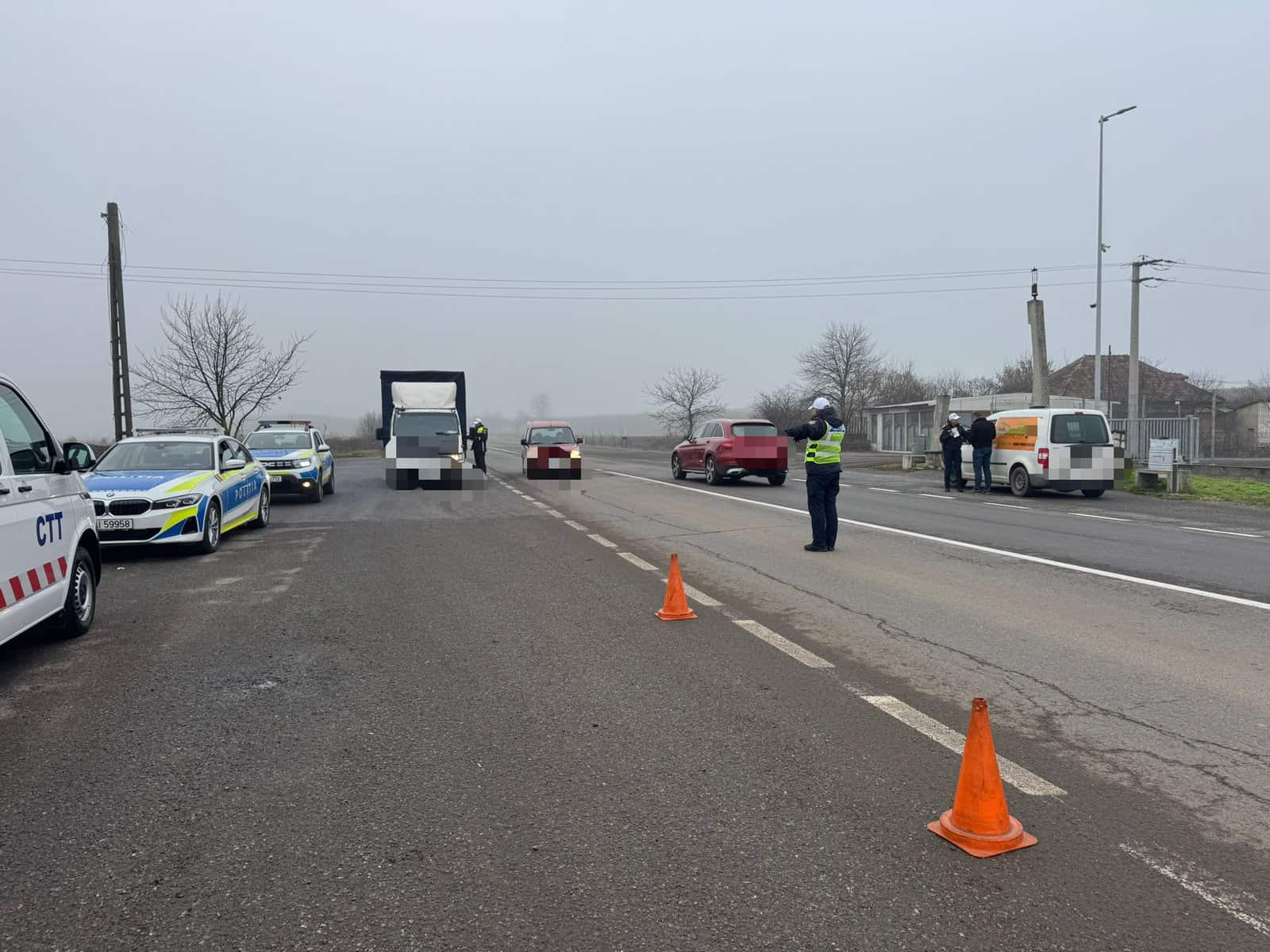 foto: acțiune în sistem „releu” pe dn 1, în alba.