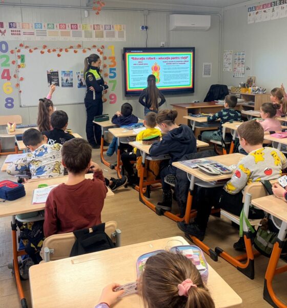 foto: educație rutieră pentru copii, la Școala gimnazială „vasile goldiș”
