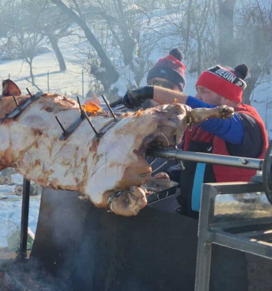 foto video: „serbările zăpezii” la limba, în comuna ciugud. purceluș la
