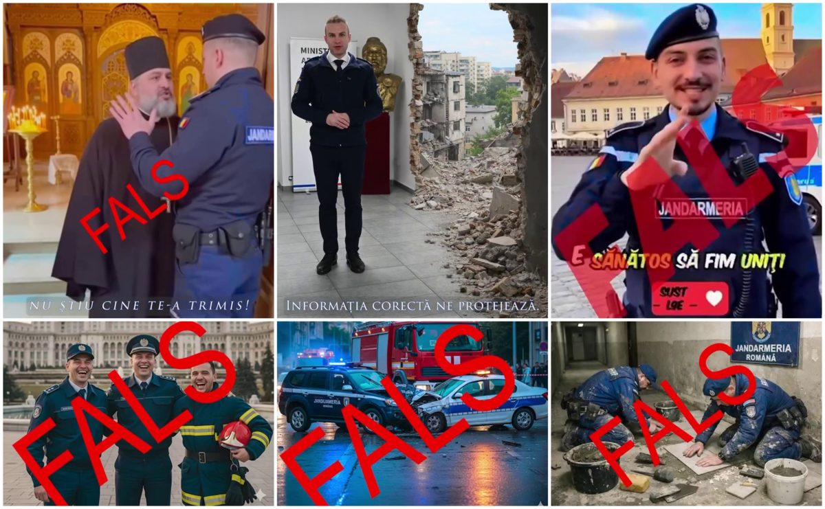 VIDEO Jandarmeria avertizează: „Nu tot ce pare real, este real”. Cât de ușor putem cădea în capcana imaginilor și clipurilor false
